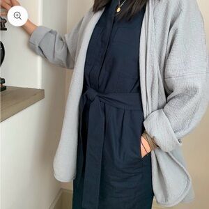 April Meets October November Robe Blue Grey